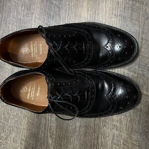 Allen Edmonds 9 3E Whitney Wing Black Excellent Condition. Pics tell the story.